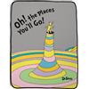 Franco Biancheria da letto Dr. Seuss Oh The Places You'll go, super morbida, in micro raschel, 116,8 x 152,4 cm, prodotto con licenza ufficiale
