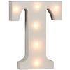 ootb Out of the blue, lettera in legno illuminata a forma di T, con 6 luci a LED.