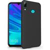 N NEWTOP Cover Compatibile per Huawei P Smart Plus, Custodia TPU SOFT Gel Silicone Ultra Slim Sottile Flessibile Case Posteriore Protettiva (Nero)