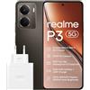 realme P3 5G Smartphone 12+512 GB, Processore Snapdragon 6 Gen 4 5G, Batteria titanica da 5260mAh,Ricarica rapida da 45W, AMOLED da 120 Hz, Luminosità di picco a 2.000 nit, IP69, Grey