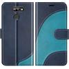 Cadorabo Custodia Libro Per LG V50 - Grigio Chiaro/Marrone, Portafoglio Con Vani Carte, Funzione Stand E Chiusura Magnetica