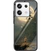 SEAHAI Cover per Xiaomi Redmi Note 13 PRO 4G / Poco M6 PRO 4G, Custodia Ultra Sottile in Silicone TPU, Retro in Vetro Temperato a Elegante Motivo Dipinto Antiurto AntiGraffio Case, Fantasia stellare