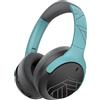 PowerLocus Cuffie Wireless Over Ear, 60 Ore di Riproduzione, 4 EQ Modalità di Suono, Cuffie Bluetooth Senza Fili con Microfono, Hi-Fi Stereo, Cuffie Pieghevoli per Viaggio/Telefono/PC (Nero/Menta)
