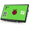 HAMTYSAN Raspberry Pi Schermo 7 pollici Mini Monitor 800x480, IPS Schermo Piccolo Monitor Portatile HDMI per Raspberry Pi 400/4/3/2/Zero/B/B+ Jetson Nano Win11/10/8/7 (Non-Touch)