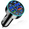 BIVOFU Accendisigari Usb Veloce Da 66w, Carica Batteria per Auto, Trasmettitore Bluetooth Per Auto Caricatore Auto Usb C Pd & Qc 3.0, Compatibile Con 14/13/12, Type-c S23, Android E Altri Dispositivi