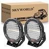 SKYWORLD 2 Pcs Faro da Lavoro Led 12V 24V, 9 Pollici 23cm 294W Nero Rotondo Spot Luci di Lavoro a Led Impermeabile per Fuoristrada Auto Trattore Camion SUV ATV 4x4, 6000K Bianca Faretti Fendinebbia