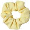 Blausky 6 elastici per capelli, in tessuto, per capelli, con elastico, in tinta unita, per donna e donna, colore giallo