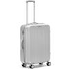 R Roncato Trolley Rigido Medio Valigia Serie Flight in ABS, 66 cm, Colore Argento