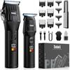 Solati Tagliacapelli Uomo, Set Macchinetta Per Capelli Rasoio Elettrico Barba e Capelli Macchinetta Capelli Professionale Hair Trimmer Uomo Tagliacapelli Uomo Professionale Trimmer Capelli Regalo Per Uomo