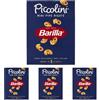 Barilla Pasta Mini Pipe Rigate Piccolini, Pasta Corta di Semola di Grano Duro 100% Italiano, 500 gr (Confezione da 4)