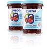 Zuegg, Composta Zero Zuccheri Aggiunti Ciliegie Nere, 60% di Frutta, Solo 10 Calorie per Porzione - Senza Glutine, Conservanti ed Edulcoranti Artificiali, Prodotto Vegano (2 x 220 grammi)