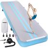 ROMELANDS Tappetino Gonfiabile, Lunghezza 3/4/5 Metri, con Pompa ad Aria, Altezza 10 cm, Tappeto da Ginnastica per Yoga, Taumel, Ginnastica, Allenamento