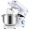 Kitchen in the box Impastatrice Planetaria, 6,2 Litri Impastatrice Professionale 1400W, 6 Velocità con Uncino Impastatore, Mescolatore e Frusta Sbattitrice (Bianco)