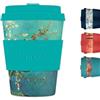 Ecoffee Cup 12oz 350ml Riutilizzabile Eco-Friendly 100% a base vegetale tazza di caffè con coperchio e manica in silicone - Tazza da viaggio senza melamina, Almond Blossom