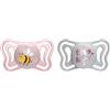 Chicco PhysioForma Light, Succhietto in Silicone 2-6 Mesi, Ciuccio Bimba con Tettarella in Silicone, Leggero e Traspirante, Forma Ergonomica, Supporta il Corretto Sviluppo della Bocca, Rosa, 2 pezzi