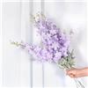 NatureMan 5 mazzi di fiori artificiali Delphinium Ajacis, stelo lungo 86 cm, fiori finti di larkspur in seta, per decorazione da tavolo, cucina, casa, giardino, feste e matrimoni (viola)