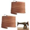 Huybaa 2PCS Cinghia permacchina per cucire in pelle con gancio 183 cm, compatibile con la macchina da cucire singer, facile da installare (6MM)