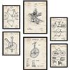 Nacnic Set di 6 poster di brevetti Bicicletta. Poster con illustrazioni di brevetti retrò per la tua casa. Decorazione interna in stile vintage. Dimensioni A4 e A3. Senza cornice.