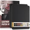 OAZ Kit di Riparazione in Pelle Nero, 28×21 cm Nastro Adesivo in Pelle, Pelle Adesiva per Riparazioni Patch di Riparazione in Pelle per Divani, Automobili, Stivali, Reclinazioni, Borse, Tappezzeria
