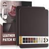 OAZ Kit di Riparazione in Pelle Caffè, 28×21 cm Nastro Adesivo in Pelle, Pelle Adesiva per Riparazioni Patch di Riparazione in Pelle per Divani, Automobili, Stivali, Reclinazioni, Borse, Tappezzeria