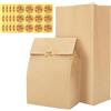 G2PLUS 100PCS Sacchetto di Carta Kraft,Sacchetti Carta per Alimenti