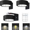 MIOBLUE Luce fotografica con telecomando, luce magnetica per pittura a batteria, timer dimmerabile, display artistico, con 3 modalità di illuminazione per bersaglio, cornice per foto ritratto,
