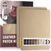 OAZ Kit di Riparazione in Pelle Kaki, 28×21 cm Nastro Adesivo in Pelle, Pelle Adesiva per Riparazioni Patch di Riparazione in Pelle per Divani, Automobili, Stivali, Reclinazioni, Borse, Tappezzeria