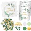 Luckeey 20 pezzi tovaglioli Happy Birthday + 12 pezzi portacandela decorazione da tavolo per compleanno + 100 pezzi confetti decorazione verde per compleanno, decorazione per donna, uomo, ragazza, ragazzo
