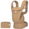 Ergobaby Omni Deluxe Marsupio Tutto in Uno dalla Nascita a 20 kg, 4 Posizioni Ergonomiche in Cotone, Posteriore e da Viaggio, Camel