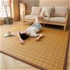 guoiooi Materasso Tatami tradizionale giapponese, materasso da pavimento, materassi Futon Tatami in rattan naturale, tappetini da meditazione for pavimento, futon estivo traspirante for dormire, sedersi, yoga