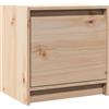 vidaXL Comodino 40x30,5x40 cm in Legno Massello di Pino