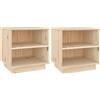 vidaXL Comodini 2 pz 40x34x40 cm in Legno Massello di Pino