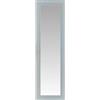 eacommerce Specchiera decorativa Specchio da Parete Rettangolare Moderno con Cornice (30x130 cm, Argento)