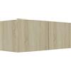 vidaXL Mobile per TV Mobiletto HiFi Armadietto Basso Buffet Madia Arredo unità Multimediale Consolle Credenza Rovere Sonoma 80x30x30cm in Truciolato