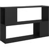 vidaXL Libreria Nera 100x24x63 cm in Truciolato