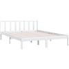 vidaXL Giroletto Bianco in Legno Massello di Pino 120x200 cm