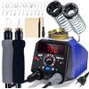 WEP 939D-VI Kit Pirografo per Legno con Doppia Penna 250-750℃ Strumento per pirografia con Selettore A/B, 2 Penne Rimovibili 23 punte pirografo -Adatto per Legno e Pelle (EU Plug)