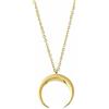Kritz Collana Donna Luna Placcata Oro - Ciondolo Mezzeluna y Catena Regolabile - Gioielli Moda Regalo per Ragazze