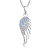starchenie Collana Ala di Angelo da Donna con Ciondolo in Argento 925 e Zirconi