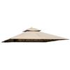 KOEM Telo di Ricambio Beige scuro per Gazebo, Poliestere 180 Gr/Mq, con AirVent (Eden 3x3 Beige)