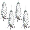 YUEXNKO Repellente per Uccelli Riflettente,4 Pezzi Uccello Rodriflettente Spirale,Dissuasore per Uccelli Allontanare,Spirale Riflettente,Repellente Uccelli per Contro Piccioni e Altri Volatili