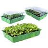 KliKil mini serra da balcone germinazione semi - 72 alveoli per semina Set Completo di 3 vaschette 3 cupole e 3 vasi per semina da 24 vasetti l'uno - miniserra semi peperoncino e orto urbano