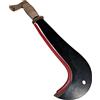 topolenashop Roncola Ronca con Lama 30 cm Professionale Tipo Bergamo con Manico in Cuoio Falcetto per Legna, Innesto Rami e Taglio Erba, Giardinaggio