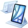A-BEAUTY Custodia Rotante Compatibile con iPad Air 11 M3/M2 2025/2024, iPad Air 6/5/4 Generazione (10,9 Pollici Modello 2022/2020), Antiurto Trasparente Cover, Blu Cielo