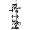 Wiltec Albero tiragraffi 240-260 cm nero/bianco Modello a soffitto Con sisal nicchie e amache