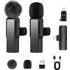 Koilboane Microfono Lavalier Wireless Professionali per iPhone/iPad/Telefono Android/Laptop/PC, Microfoni Plug-play con Riduzione del Rumore per Registrazione Video/Live Stream/Intervista/Youtube/Gaming/TikTok