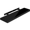 WOLTU Mensola da Muro Scaffale Sospeso da Parete Libreria Piccola per Soggiorno Cameretta Porta CD DVD, Pannello MDF 30x22,9x3,8cm, Nero, RG9479sz