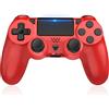 Bonacell Controller wireless per Ps-4 con, Dual Vibration Wireless Turbo Touchpad Joystick, jack audio da 3,5 mm