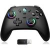 ECHTPower Controller PC Wireless 1000Hz, Joystick Hall, RGB, Vibrazione, Batteria 800 mAh, Compatibile PC/Switch2/Steam Deck/Android/iOS/TV