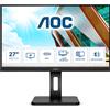 AOC Monitor U27P2CA 27" 4K Ultra HD IPS LED con USB-C per Computer